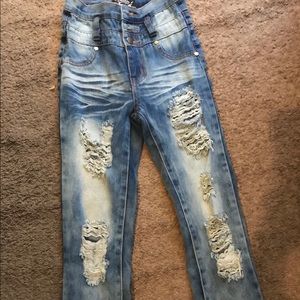 Girls high waisted jeans, .size 8.